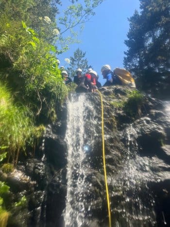 rappel en canyon Encanats rappel en canyon Encanats
